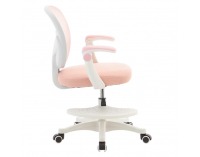 Detská stolička s podnožkou Trexa - ružová / biela