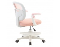 Detská stolička s podnožkou Trexa - ružová / biela