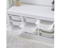 Organizér s úložnými boxami Trimal - biela