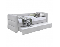 Rozkladacia posteľ s prístelkou Trinia - sivá