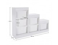 Regál Trinis - biela