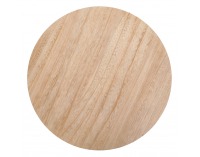 Okrúhly príručný stolík Trofea - prírodná / čierna