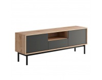 TV stolík Bergen BRTV154 - dub Jackson Hickory / grafit / čierna