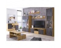 TV stolík Eridan B - dub artisan / sivý betón