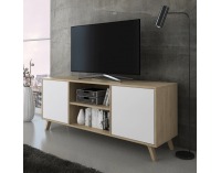 TV stolík Land 140 - dub puccini / biela
