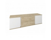 TV stolík Leira 2D2S/150 - dub wellington / biela