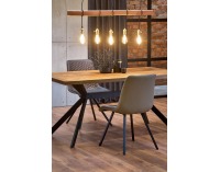 Jedálenský stôl Tyson - orech / čierna