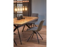 Jedálenský stôl Tyson - orech / čierna