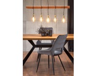 Jedálenský stôl Tyson - orech / čierna