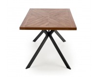 Jedálenský stôl Tyson - orech / čierna