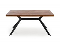 Jedálenský stôl Tyson - orech / čierna