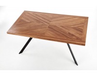 Jedálenský stôl Tyson - orech / čierna