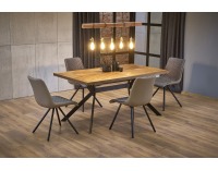 Jedálenský stôl Tyson - orech / čierna