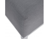 Hliníkový záhradný set Ubul - svetlosivá / biela