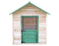 Drevený záhradný domček pre deti Udim - prírodná / zelená