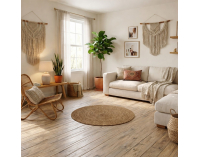 Okrúhly koberec Uland 120 cm - prírodná