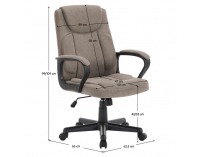 Kancelárske kreslo Ulger - hnedá