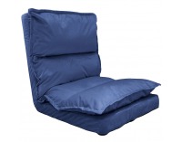 Skladacia leňoška na podlahu Ulima - modrá (Velvet)
