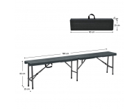 Cateringový skladací set Ulmer 1+2 - čierna