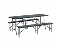 Cateringový skladací set Ulmer 1+2 - čierna