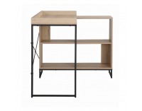 Rohový PC stolík Ulostol - dub / čierna