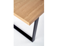 Jedálenský stôl Ulrich - dub zlatý / čierna