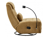 Otočné hojdacie kreslo Umbro - horčicová