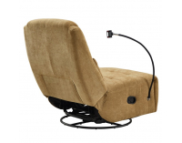 Otočné hojdacie kreslo Umbro - horčicová