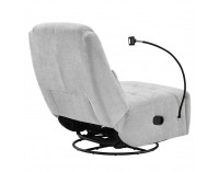 Otočné hojdacie kreslo Umbro - svetlosivá