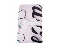 Obojstranná baránková deka Unikorn 127x152 cm - biela / vzor jednorožec