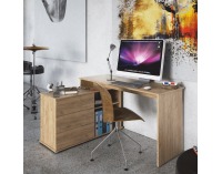 Univerzálny rohový PC stôl Terino L/P - dub artisan