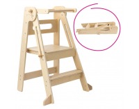 Montessori skladacia učiaca veža Urian - prírodná