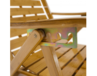 Záhradné lehátko Ursel - prírodná