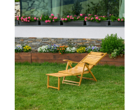 Záhradné lehátko Ursel - prírodná