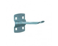 Pozinkovaný háčik k nadstavbe pracovného stola UW100 - strieborná