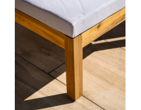 Záhradný nábytok Valdez - svetlosivá / prírodná