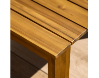 Záhradný nábytok Valdez - svetlosivá / prírodná