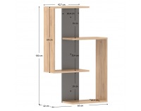 Polica Valpa - dub artisan / grafit