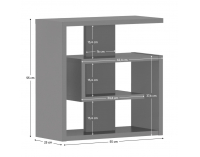 Príručný stolík Vandia - grafit