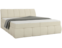 Čalúnená manželská posteľ s úložným priestorom Vareso 140 - béžová (Soft 33)