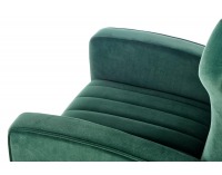 Kreslo Vario - tmavozelená / zlatá