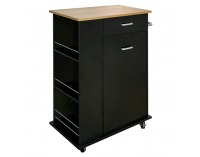 Výklopná skrinka s odpadkovým košom Vasin - čierna / dub