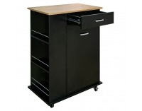 Výklopná skrinka s odpadkovým košom Vasin - čierna / dub