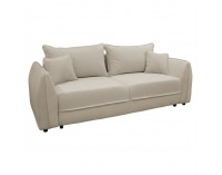 Rozkladacia pohovka s úložným priestorom Vebi Big Sofa - krémová