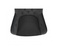 Dizajnové otočné kreslo Veleza - tmavosivá (Velvet) / čierna