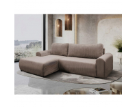 Rohová sedačka s rozkladom a úložným priestorom Velina Roh L - hnedá