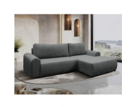 Rohová sedačka s rozkladom a úložným priestorom Velina Roh P - sivá