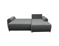 Rohová sedačka s rozkladom a úložným priestorom Velina Roh P - sivá