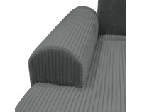 Rohová sedačka s rozkladom a úložným priestorom Velina Roh P - sivá