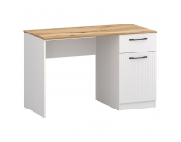 PC stôl Velis 1D1S/120 - biela / dub evoke